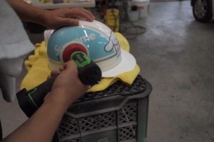 ヘルメット塗装