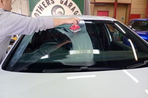 コーティング作業の様子