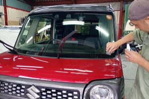 SUZUKI SPACIA GEAR　窓ガラス撥水コーティング施工
