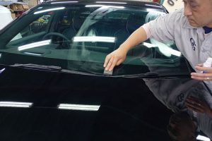 BYD SEAL　窓ガラス撥水コーティング施工