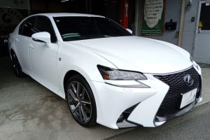 LEXUS GS300h　エンブレム剥がし施工